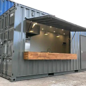 Contentor de 20 pés para bares ou pequenos comércios