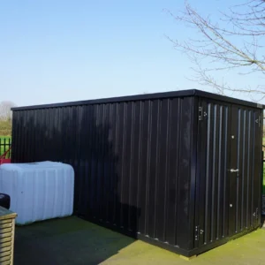 Contentor desmontável 5 x 2 m – Porta dupla lateral de 2 m – RAL 9005