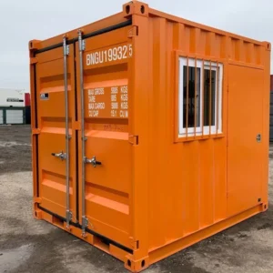 MINICONTÊINER DE 9 PÉS COM PORTA E JANELA