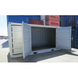 Container de 20 pés com lado aberto novo com desconto
